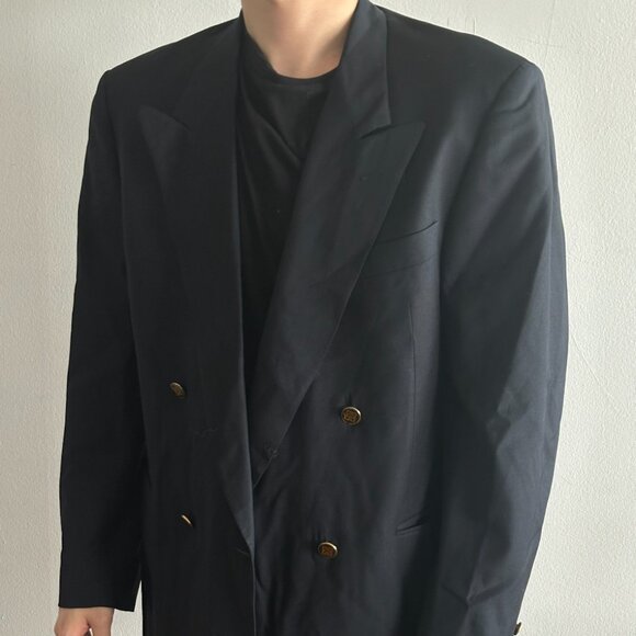 Vintage Givenchy Gentleman Double-Breasted Blazer - Made in Switzerland (Rare!) - Picture 1 of 7